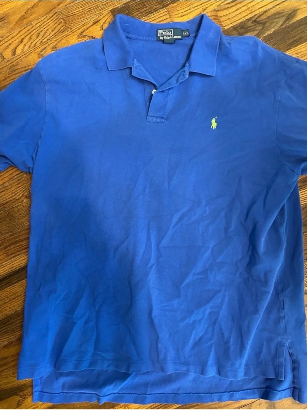 Polo by Ralph Lauren Blue Polo with Lime Pony Logo